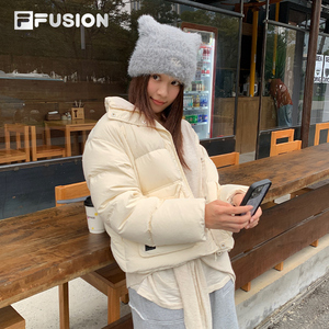 猫耳帽FILA FUSION斐乐帽子女款针织帽新款保暖毛线帽冬季帽