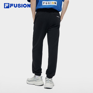 FILA FUSION斐乐潮牌男士针织长裤2024夏季新款卫裤休闲运动裤子