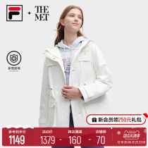 FILA x THE MET Filamonai joint cotton suit womens 2023 Winter new Snowy warm tooling blouses