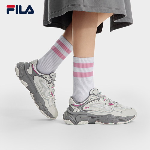 火星4代|FILA斐乐复古运动鞋网面跑鞋女鞋新款女子厚底老爹鞋子 - 图0