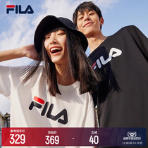 FILA File Official Couple Short Sleeve T-shirt Summer Fashion Casual Neutral Silk Soft Cotton Loose Sport Short T Men and Men