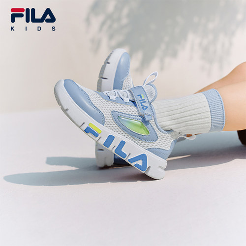 FILA KIDS斐乐童鞋儿童魔术贴舒适运动鞋夏季款男女小童跑步鞋 - 图1