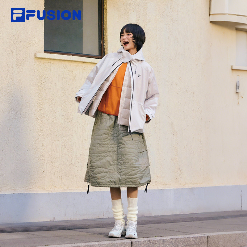 赵露思同款FILA FUSION斐乐潮牌羽绒服两件套女2025冬季新款外套,淘宝优惠券,粉丝福利购,淘宝优惠卷