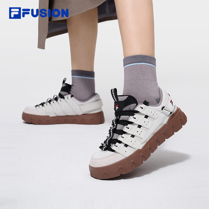 PISA丨章昊同款 FILA FUSION斐乐潮牌情侣板鞋女鞋比萨鞋新款男鞋,淘宝优惠券,粉丝福利购,淘宝优惠卷