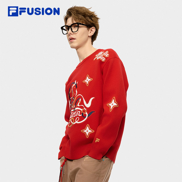 FILAFUSION ເສື້ອຖັກຄູ່ຍີ່ຫໍ້ trendy