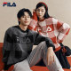 FILA ຢ່າງເປັນທາງການຄູ່ຜົວເມຍເສື້ອ sweater ແຂນຍາວ knitted