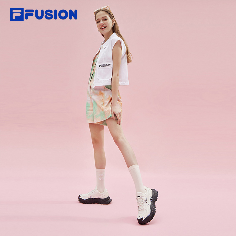 FILA FUSION斐乐潮牌硬糖女鞋厚底鞋跑步鞋休闲鞋时尚增高运动鞋-图2