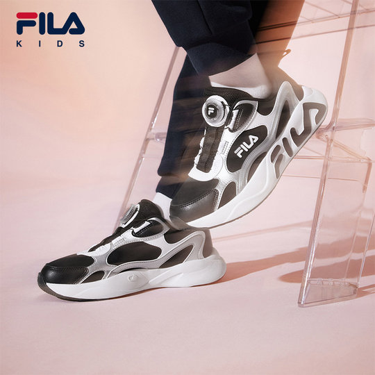 FILA KIDS斐乐童鞋儿童跑步鞋冬季款男女大童旋钮休闲鞋流星鞋
