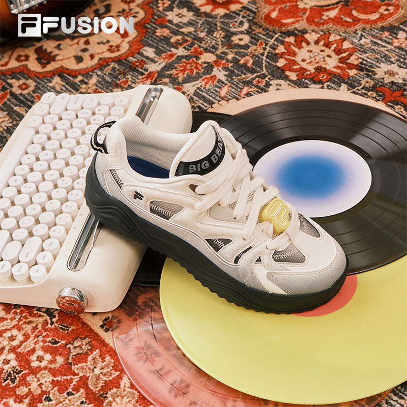 旋律鞋丨FILA FUSION斐乐潮牌女鞋厚底面包板鞋2026新款休闲鞋子,淘宝优惠券,粉丝福利购,淘宝优惠卷