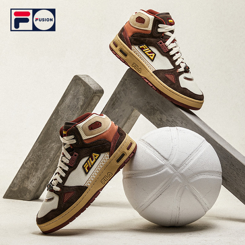 fila fusion斐乐潮牌高帮复古男鞋 FILA篮球鞋