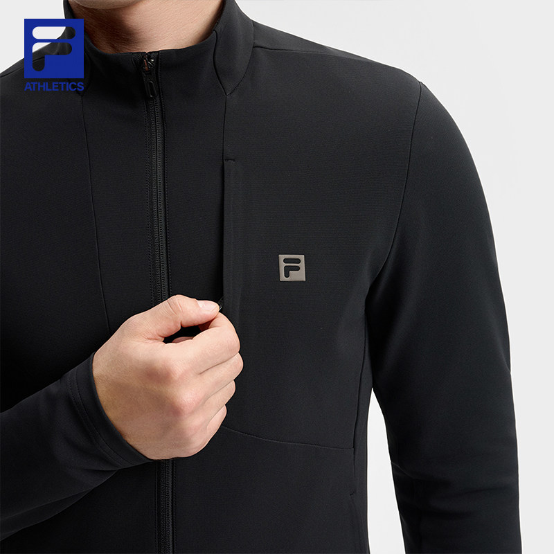 FILA 斐乐官方男士针织长袖外套2025冬新款健身跑步运动基础外套,淘宝优惠券,粉丝福利购,淘宝优惠卷