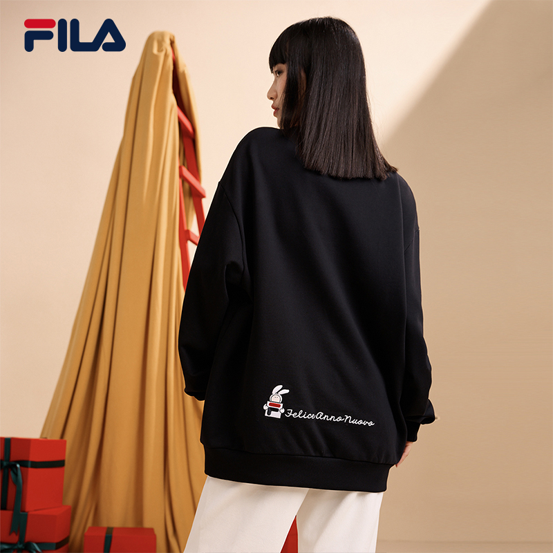 FILA斐樂安東尼不二兔衛衣男女情侶款2023兔年本命年衣服休閑寬松_fila斐樂頂點專賣店_運動服_休閑服裝