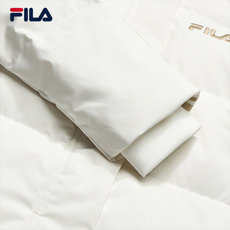 FILA 斐乐官方女士长款羽绒服2025冬季新款休闲宽松保暖连帽外套,淘宝优惠券,粉丝福利购,淘宝优惠卷