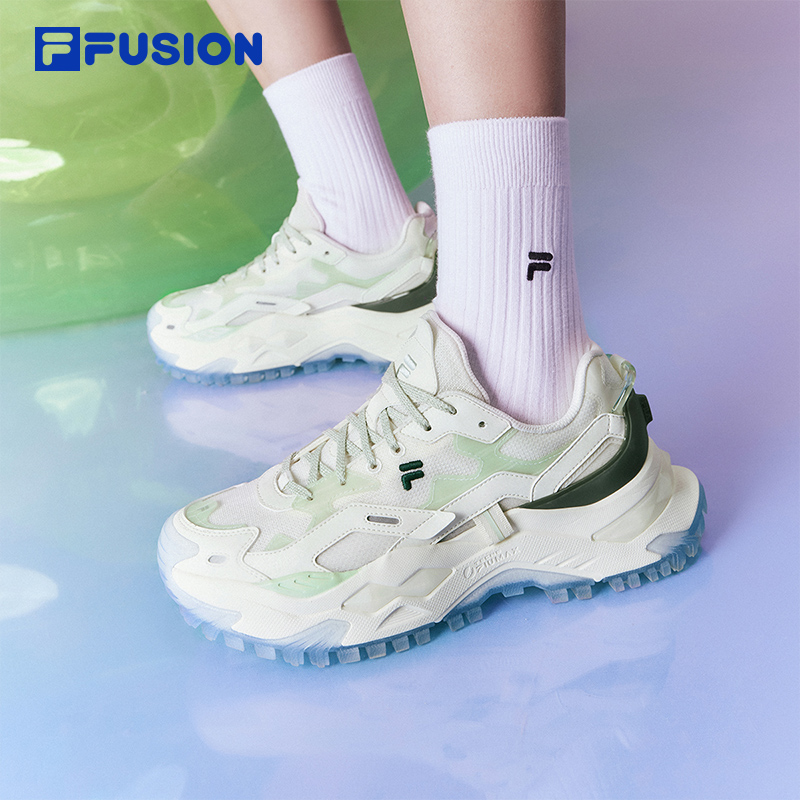 FILA FUSION斐乐女鞋老爹鞋2024夏季新款硬糖鞋跑步鞋休闲鞋厚底