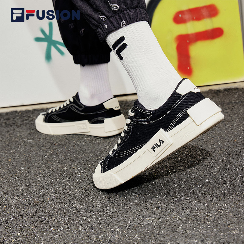 【kōki,同款】fila fusion斐乐女鞋 FILA帆布鞋