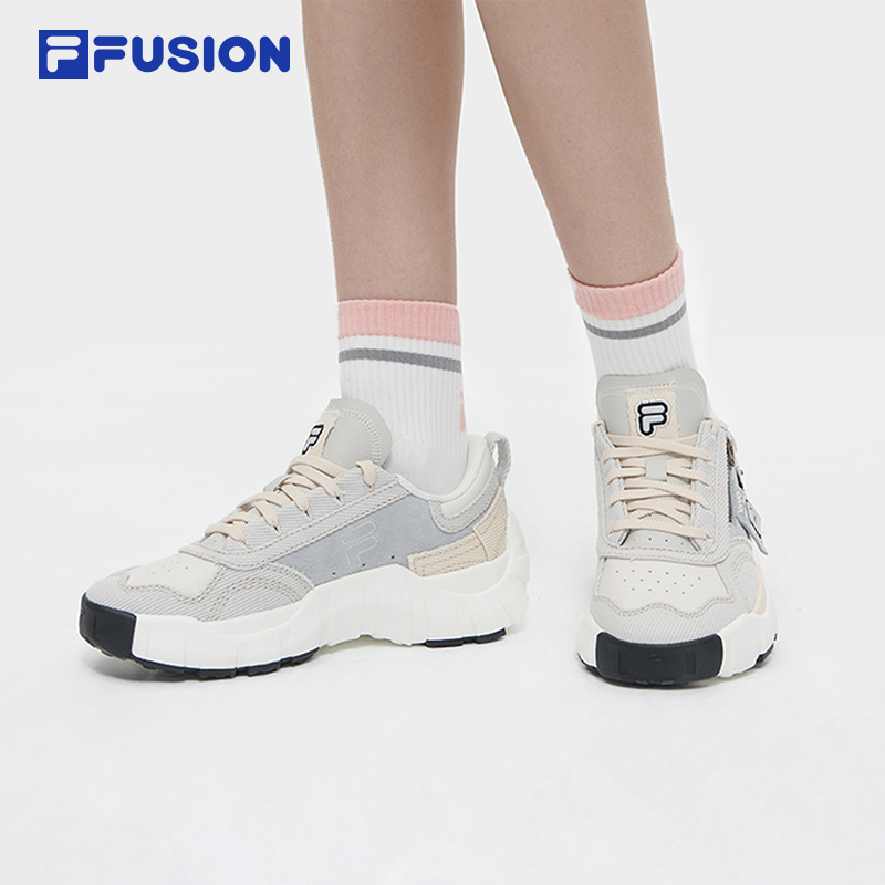 FILA FUSION斐乐潮牌女鞋老爹鞋脊骨鞋2024春季新款休闲鞋运动鞋