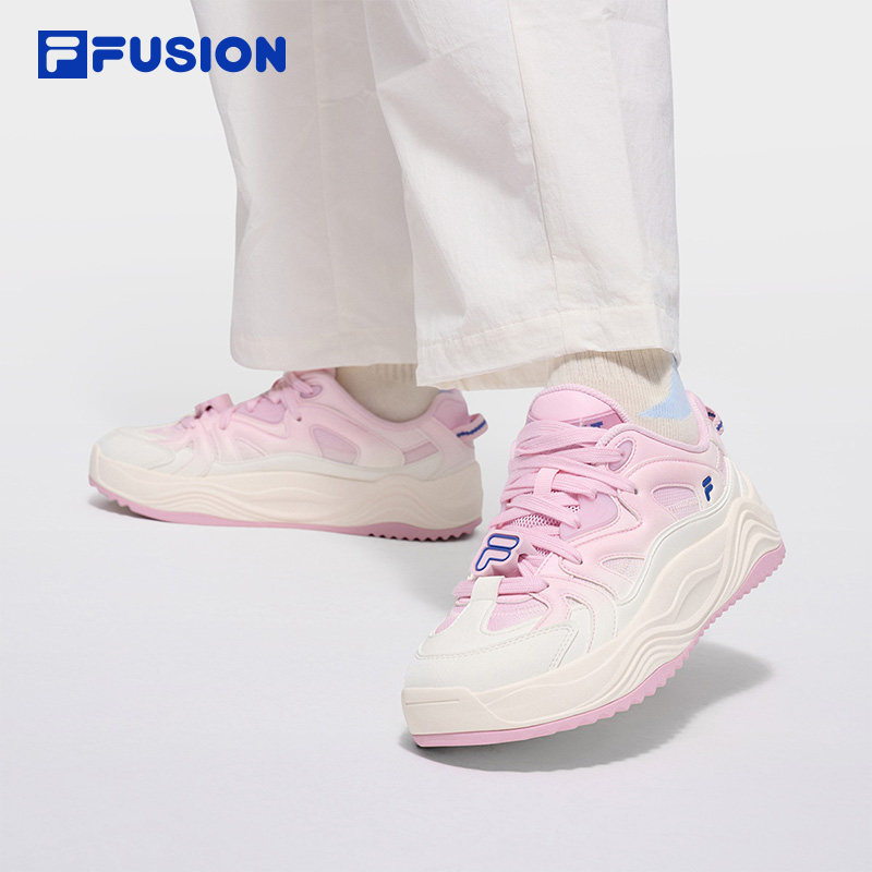 旋律鞋丨FILA FUSION斐乐潮牌女鞋厚底面包板鞋2026新款休闲鞋子,淘宝优惠券,粉丝福利购,淘宝优惠卷