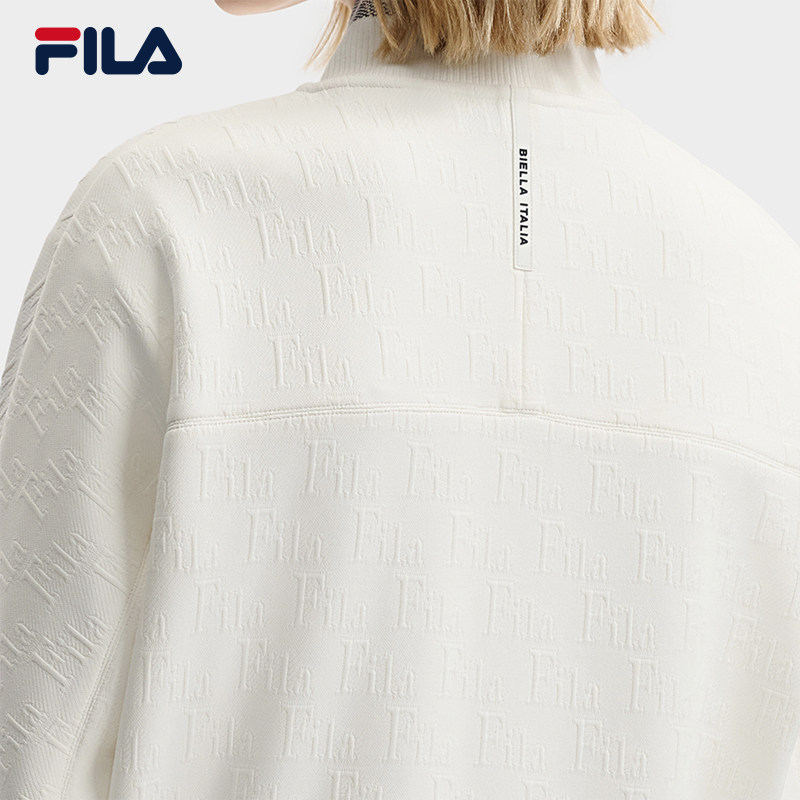 FILA Emerald斐乐女士针织长袖外套2025冬季新款时尚休闲宽松上衣,淘宝优惠券,粉丝福利购,淘宝优惠卷