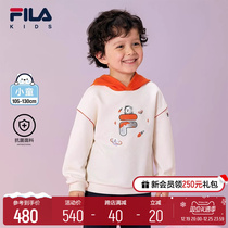 FILA KIDS Filaboy clothing mens childrens wear and clothing 2024 spring new childrens antibacterial casual blouses