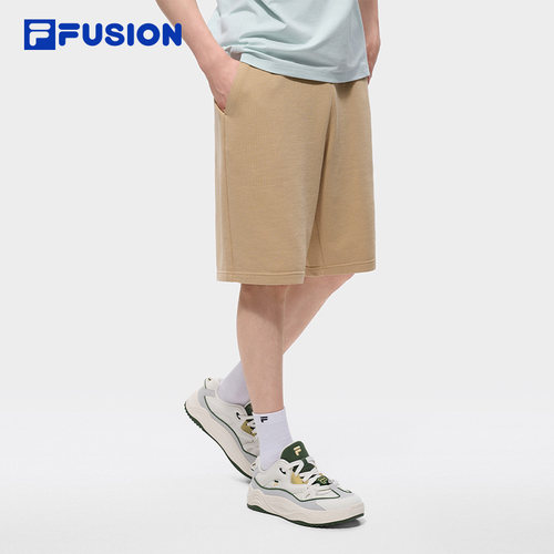章昊同款FILA FUSION斐乐潮牌五分裤男2026夏季新款休闲宽松短裤 - 图0