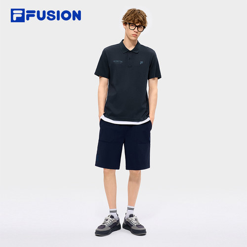 田曦薇同系列|FILA FUSION斐乐官方男子短袖POLO衫2026夏新款上衣 - 图1