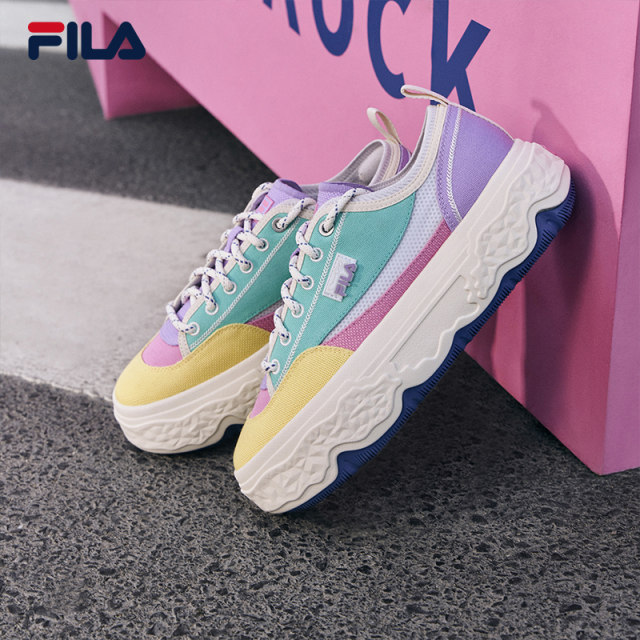 FILA ເກີບຜ້າໃບທີ່ທັນສະໄຫມຂອງແມ່ຍິງ Rock Shoes