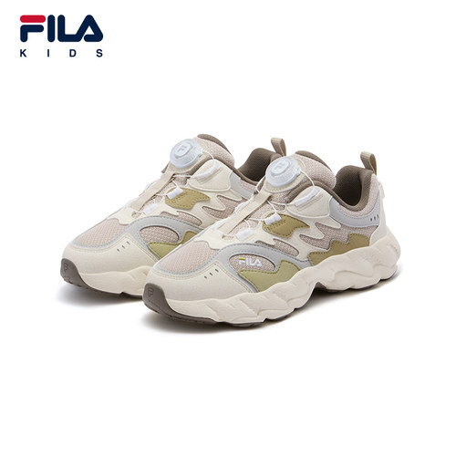 FILA KIDS斐乐童鞋儿童跑步鞋2025冬新款男女大童旋钮复古运动鞋 - 图2