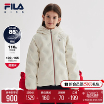 FILA KIDS Fiji Fairchild Fashion womens duvet 2023 Winter new children warm-to-cap fashion jacket