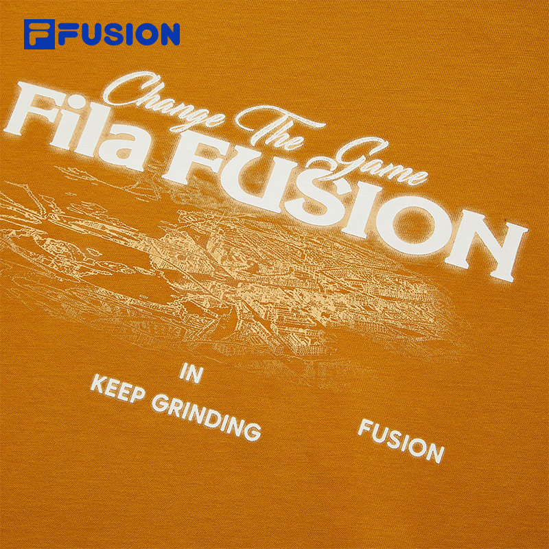 FILA FUSION斐乐潮牌男子针织短袖衫2026春季新款休闲纯棉宽松T恤,淘宝优惠券,粉丝福利购,淘宝优惠卷