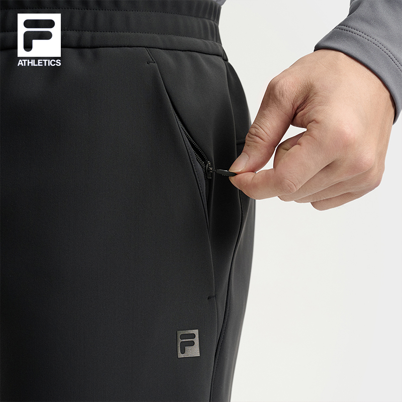 FILA 斐乐官方男士针织长裤2025冬季新款跑步健身运动基础灵动裤 - 图3