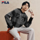 FILA ຢ່າງເປັນທາງການຄູ່ຜົວເມຍເສື້ອ sweater ແຂນຍາວ knitted