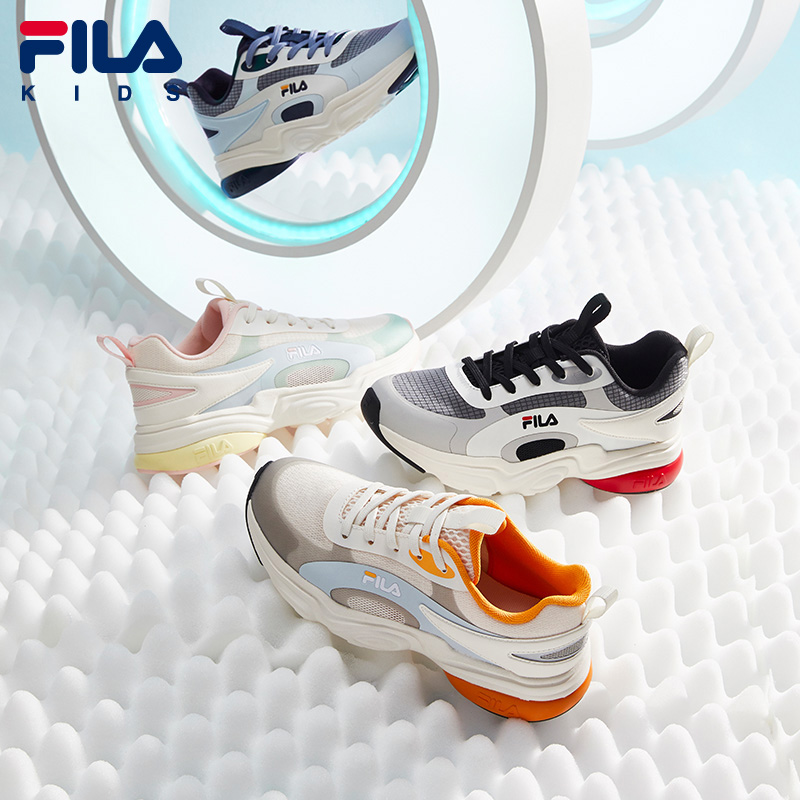 FILA KIDS斐乐童鞋儿童运动鞋2022夏季新品男大童女童网面跑步鞋