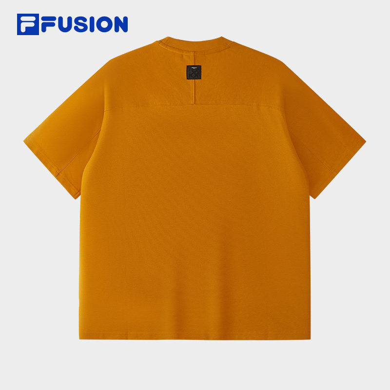 FILA FUSION斐乐潮牌男子针织短袖衫2026春季新款休闲纯棉宽松T恤,淘宝优惠券,粉丝福利购,淘宝优惠卷