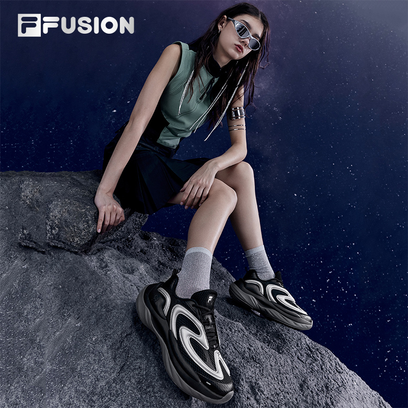 FILA FUSION斐乐潮牌女鞋老爹鞋陨石鞋2024夏季新款休闲鞋运动鞋-图2