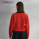 FILA ຢ່າງເປັນທາງການເສື້ອ sweater ແຂນສັ້ນ knitted ສໍາລັບແມ່ຍິງ