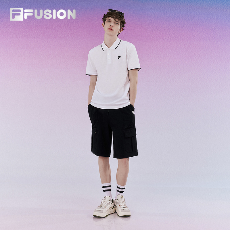 FILA FUSION斐乐潮牌短袖翻领POLO衫男2024夏季新款潮流运动T恤 - 图2