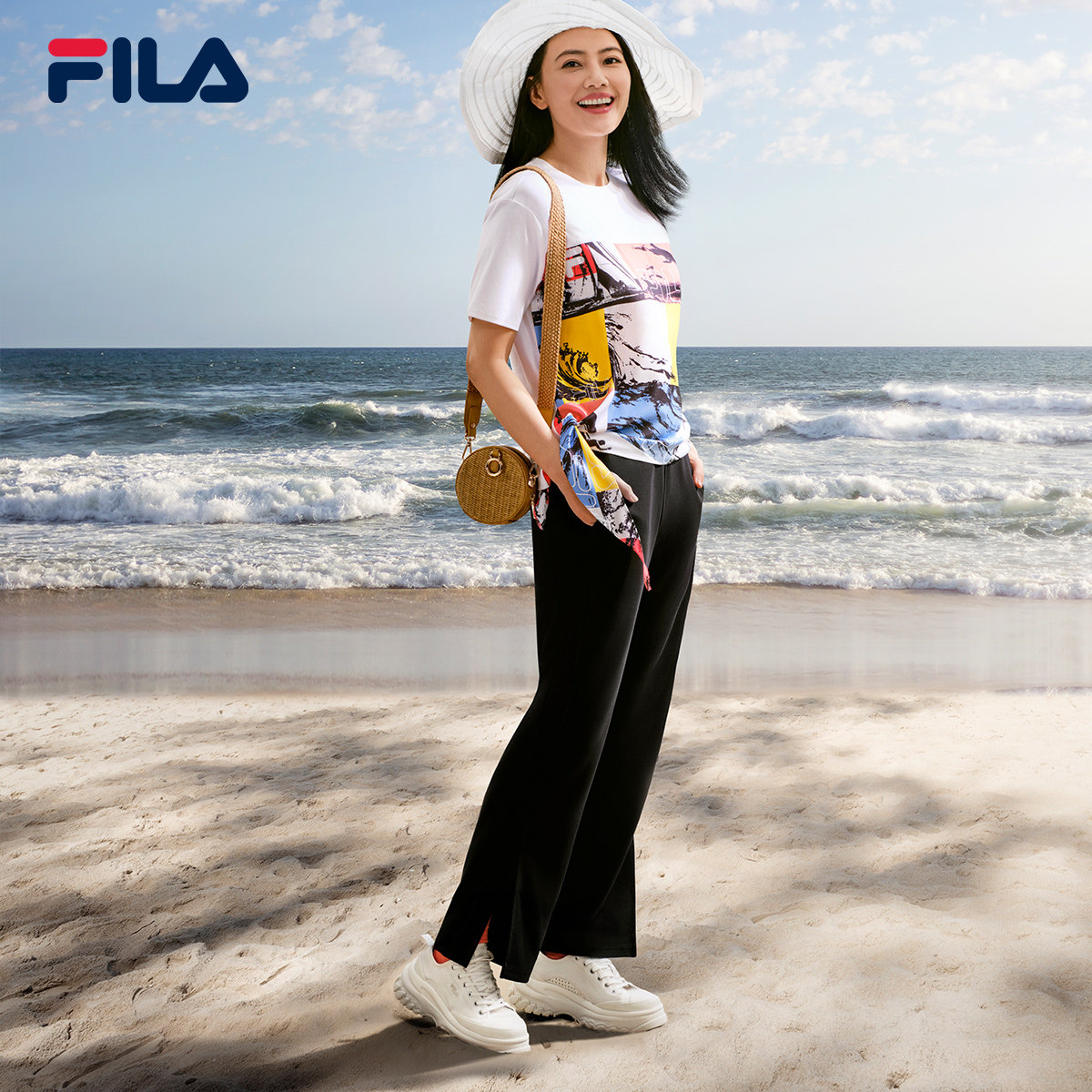 【高圆圆同款】fila女子2022春帆布鞋 FILA帆布鞋