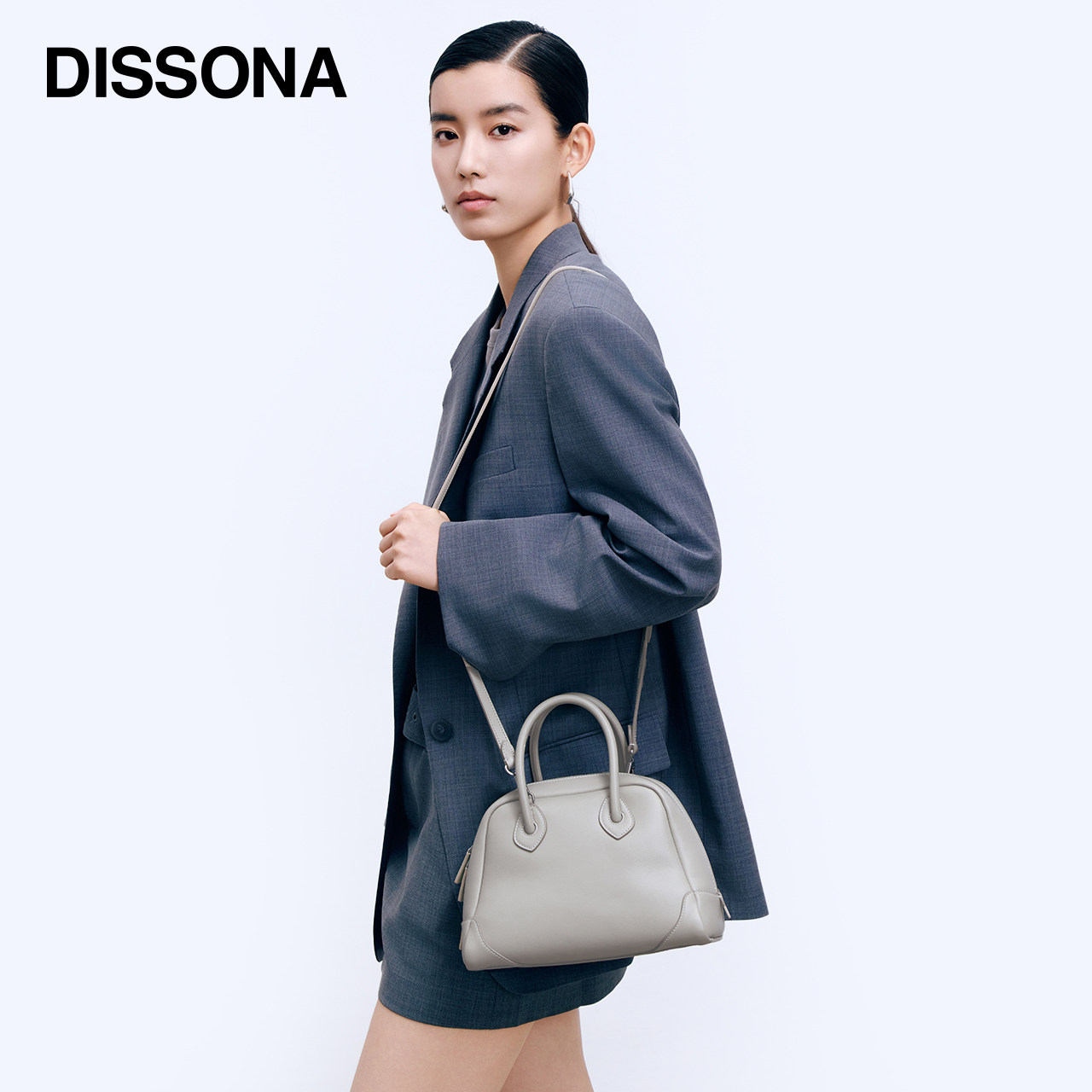 DISSONA迪桑娜波士顿包 都市甜心手提包通勤单肩包斜挎包真皮女包,淘宝优惠券,粉丝福利购,淘宝优惠卷