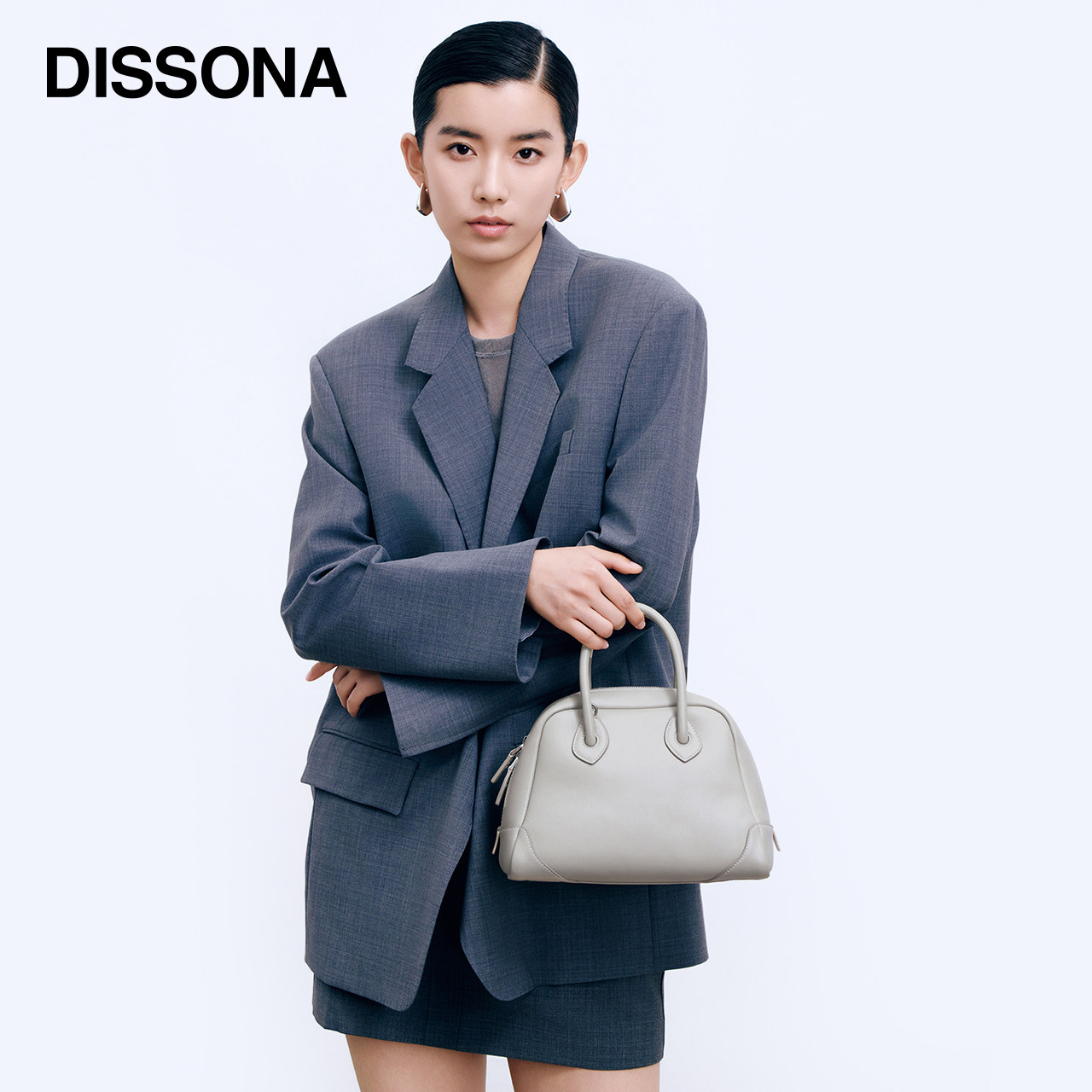 DISSONA迪桑娜波士顿包 都市甜心手提包通勤单肩包斜挎包真皮女包,淘宝优惠券,粉丝福利购,淘宝优惠卷