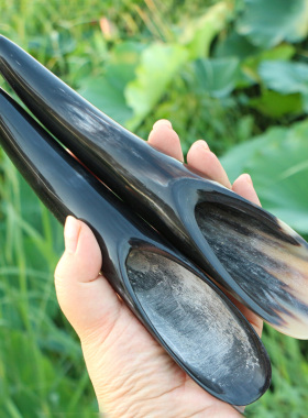 牛角刮筒背部腿部身体安抚筒板空心筒全身通用长18~28CM