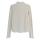 Long sleeves with half-high neck solid color T-shirt