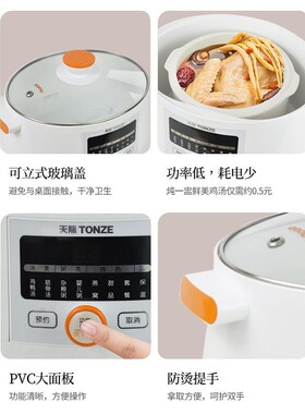 天际隔水炖盅陶瓷家用熬煮粥神器