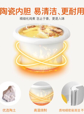 天际全自动预约白瓷电炖锅