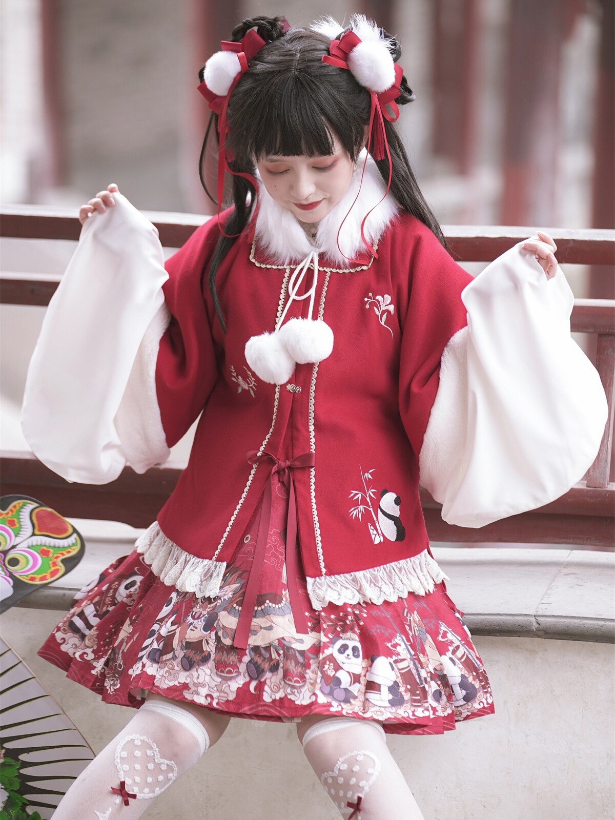 清仓大甩卖中国风汉元素仙气连衣裙汉服古风中华风lolita_虎窝淘