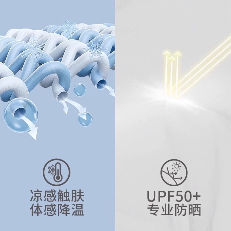 Camel骆驼户外防晒衣男春夏防紫外线透气凉感防晒服遮阳轻薄外套 - 图3