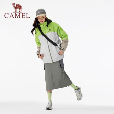 Camel骆驼户外王者凯甲King冲锋衣三合一25新款彩壳外套登山服女