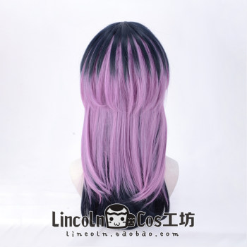 LINCOLN Tokyo Swastika Avengers Road to Rebirth Grey Valley Gentian cosplay wig ສີຟ້າ-ສີມ່ວງ gradient