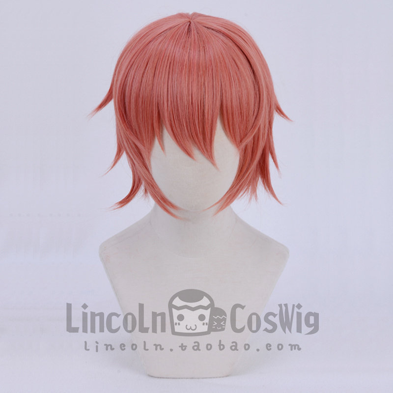 LINCOLN心跳心跳文学部纱世里桃粉色收脸短发 COSPLAY假发_虎窝淘