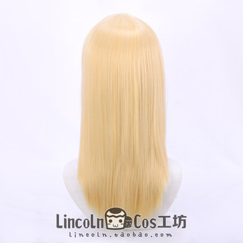 LINCOLN Attack on Titan Christalance cosplay wig ຜົມຊື່ສີເຫຼືອງອ່ອນ