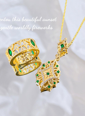 意大利工艺织纹雕金项链